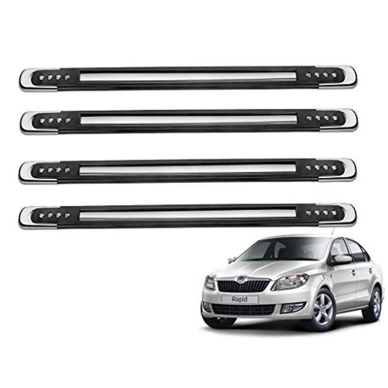 Kozdiko 4 Pcs Black Corner Dots Bumper Protect Set for Skoda Rapid