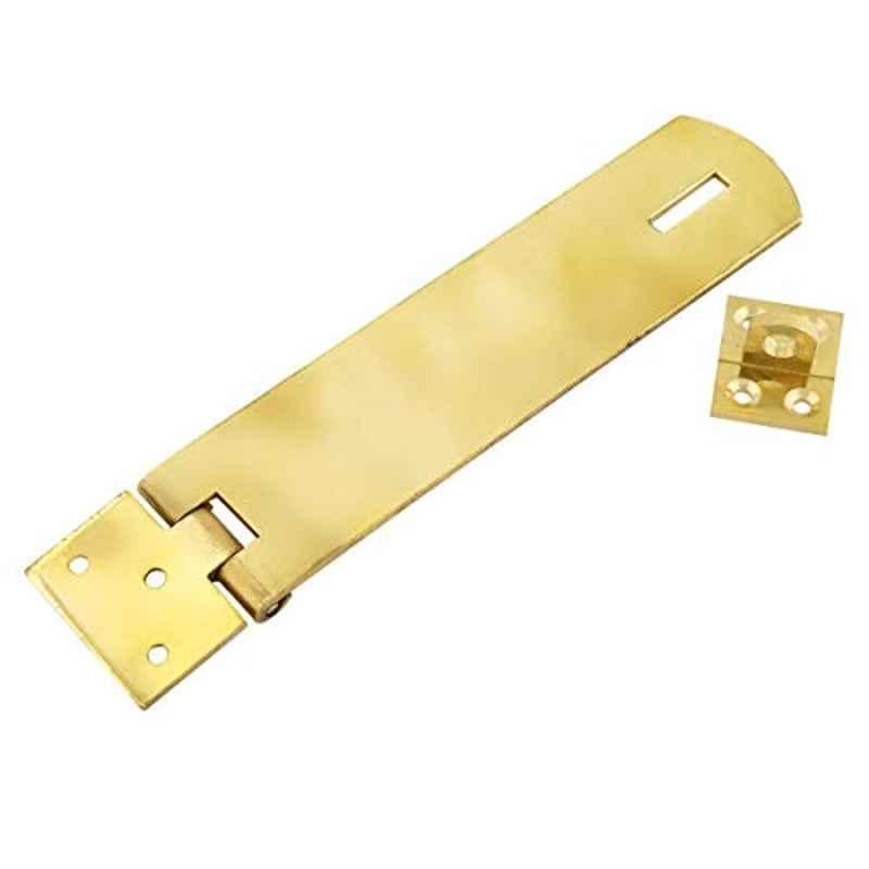 Robustline Hasp And Staple-Gold, 6 Inch