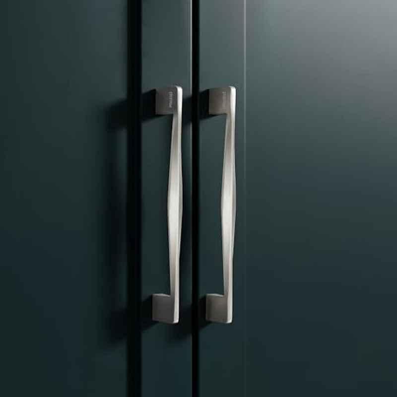 Plantex 160mm Zinc Satin Pull Cabinet Handle for Home & Office, APS-PH-104-SATIN-160MM-PK2 (Pack of 2)