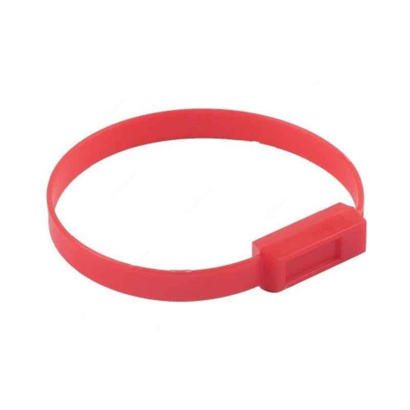 Loto-Lok 210mm Polypropylene Red Security Seal, PS-DHP-RD210 (Pack of 50)