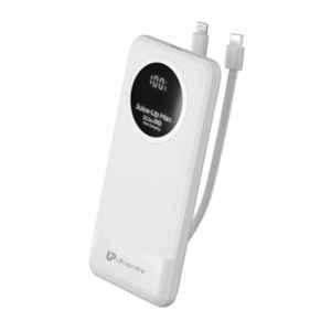 Ultraprolink Juice Up Slim 10000mAh 22.5W White Fast Charging Power Bank with USB-C & Support QC-PD-PPS, UM1330WHT