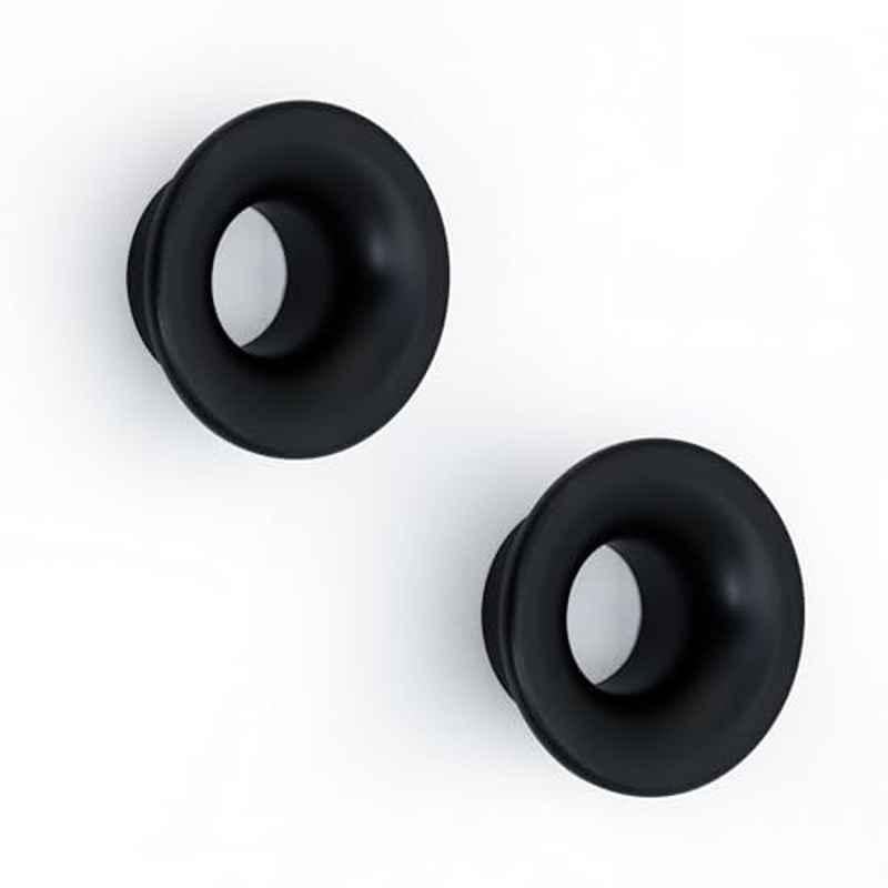 Plantex Knobs for Drawers/Round Drawer Knobs for Cabinets/Pull-Push Knobs for Kitchen/Bedroom Drawer (Pack of 2) Black
