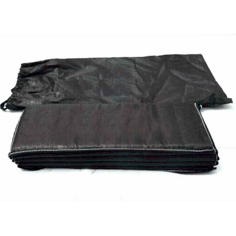 Matrica 18 mm Black Fitness Tri-Fold Exercise Yoga Mat