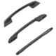 Atom 545 4 inch Black Matt Zinc Cabinet Pull Handle (Pack of 2)