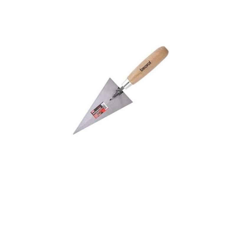 Beorol 160mm Pattern Pointing Bricklaying Builders Carbon Steel Trowel With Wooden Handle