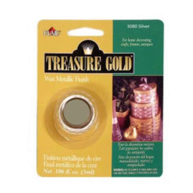 Plaid Treasure Gold Silver Metallic Finish Wax
