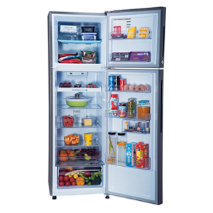 Haier 255L 5 in 1 Convertible 4 Star Spiral Glass Black Top Mount Refrigerator, HRF-2984PSG-E