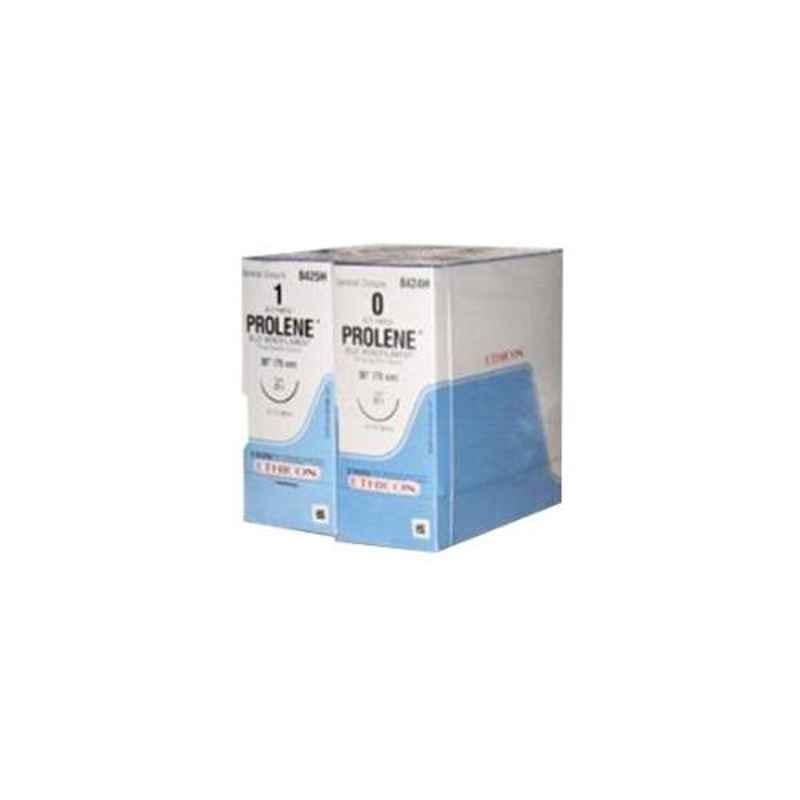 Ethicon 8741H 36 Pcs 8-0 Blue Prolene Polypropylene Suture Box, Size: 24 inch