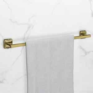Plantex 304 Grade Stainless Steel Bathroom Towel Hanger/Single Towel Rod/Towel Holder for Wash Basin/Bathroom Accessories Decan (Brass Antique)