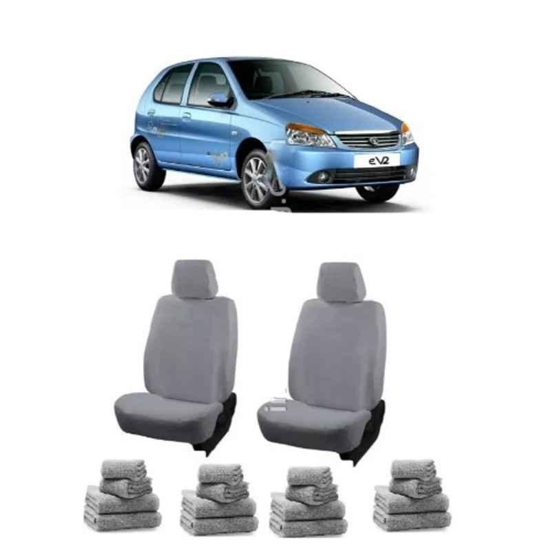Oscar Grey Aut-Sn-4411 Towel 1 Pcs\\Set Tata Indica Car Seat Cover