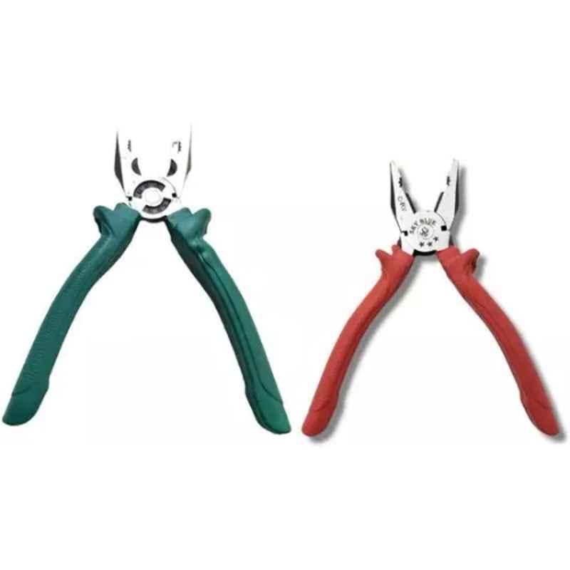 Sky Blue 2 Pcs 7.8 inch Lineman Plier Combo, SBE_PLIER_COMBO_MOD_01245