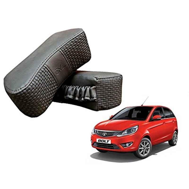 Kozdiko 2 Pcs Memory Foam Grey Luxurious Neck Rest Cushion Pillow Set for Tata Bolt