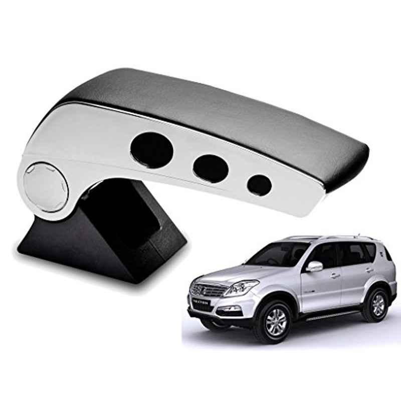 Kozdiko Black Chrome Finish Car Armrest for Mahindra Rexton