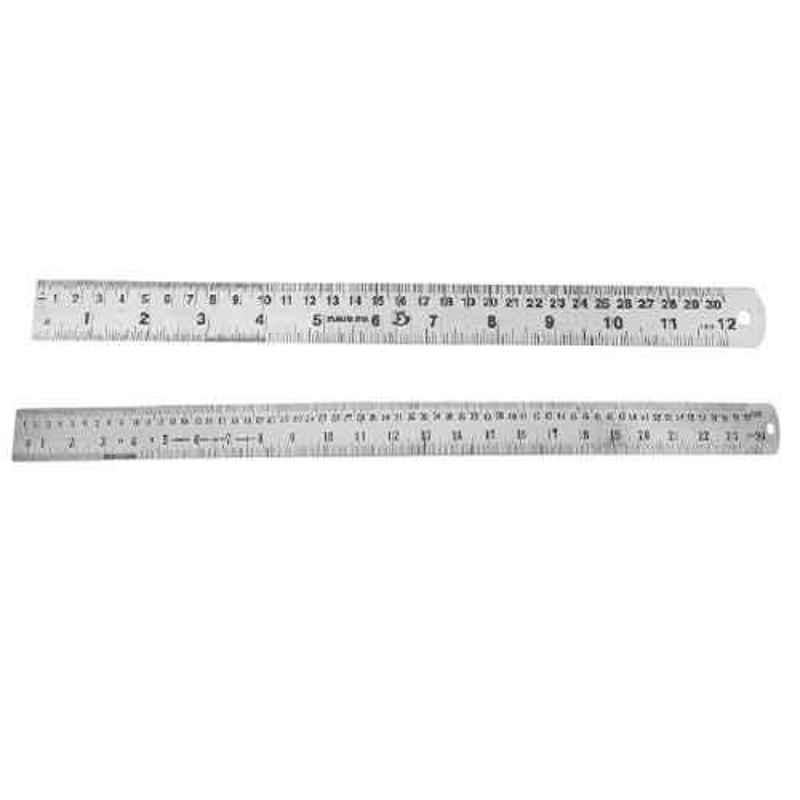 Lovely Kristeel 6 Inch & 12 Inch Stainless Steel Scale/Ruler Set