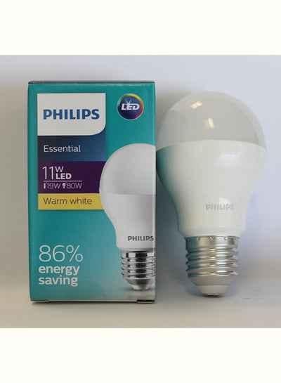 Buy Philips 11W 3000K Plastic White Essential LED Bulb, 929001900285 Online At Best Price On Moglix
