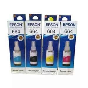 Epson 4 Pcs 70ml Assorted Ink Bottle Set for L130 & L220 Model, 664