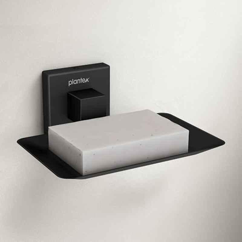 Plantex Soap Holder for Bathroom/Stainless Steel Soap Stand/Soap Case/Soap Dish/Bathroom Accessories Aqua Black