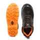 Agarson Passion Steel Toe Black & Orange Work Safety Shoes, Size: 10