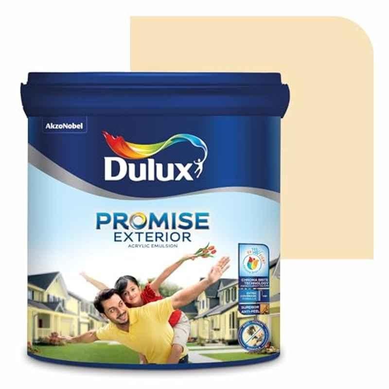Dulux Promise 10 Litre Vanilla Cream Gloss Finish Exterior Acrylic Emulsion Paint, F9E3BC-10