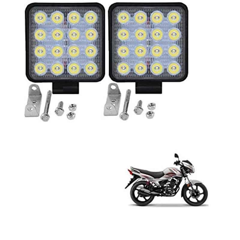 Kozdiko 2 Pcs 48W 16 LED Square Bright Beam White Fog Light Set for TVS Untitled-1 Victor, koz_92915