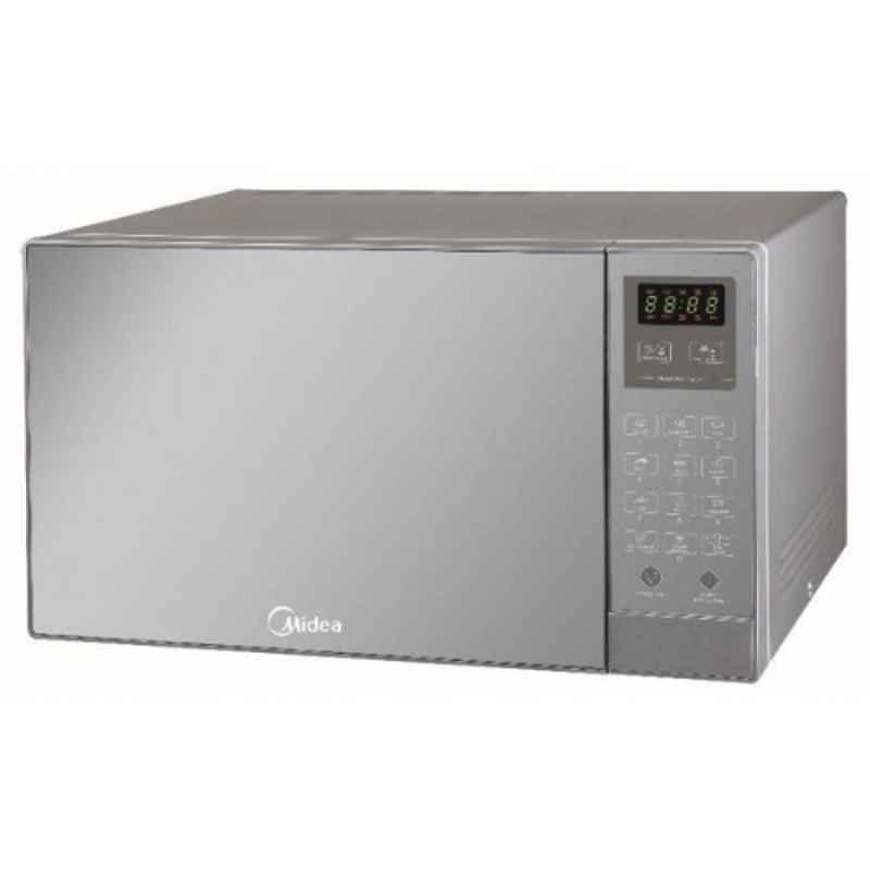 Midea 1000W 28L Silver Grill Microwave with Digital Control, EG928EYI