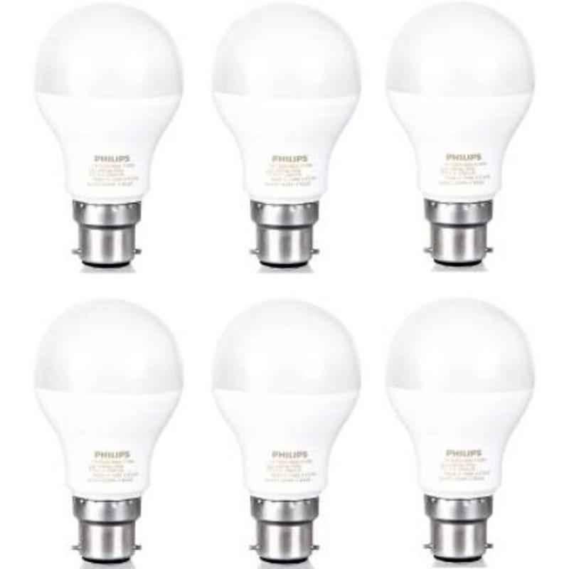 Philips 7W Cool Day White Standard B22 LED Bulb, 929001197966 (Pack of 6)