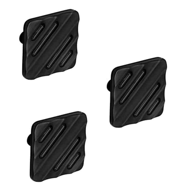 Plantex Knobs for Drawers/Drawer Knobs for Cabinets/Pull-Push Knobs for Kitchen/Bedroom Drawer (Pack of 3) SH-434, DC-Black & Z-Black