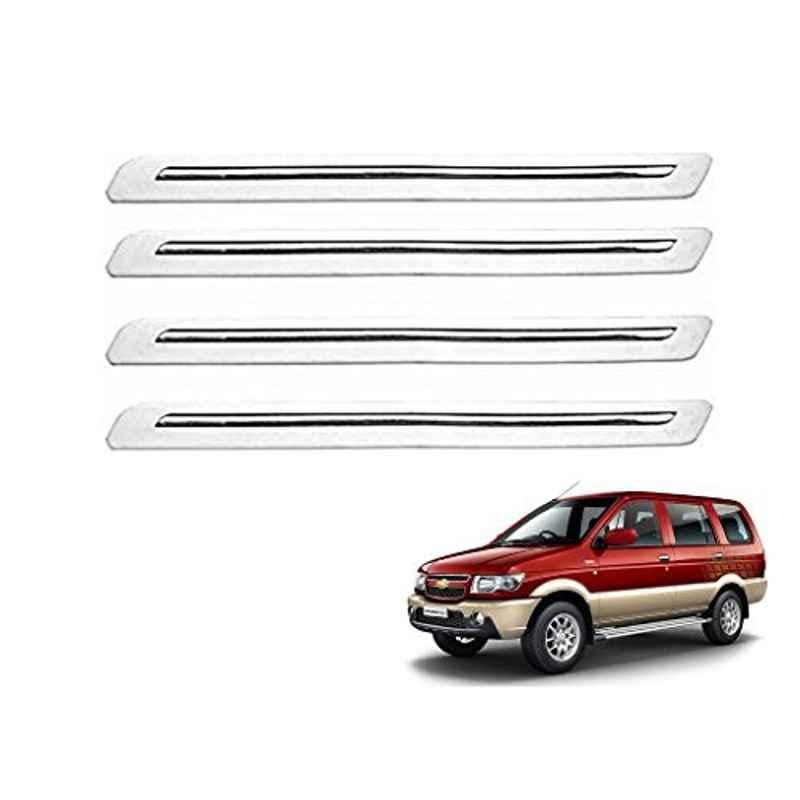 Kozdiko 4 Pcs White Car Bumper Protector Set for Datsun GO+