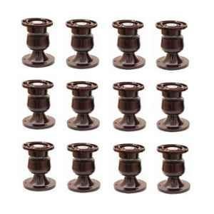 Nixnine Plastic Brown Magnetic Door Stopper, NO-5_BRN_10PS_A (Pack of 10)