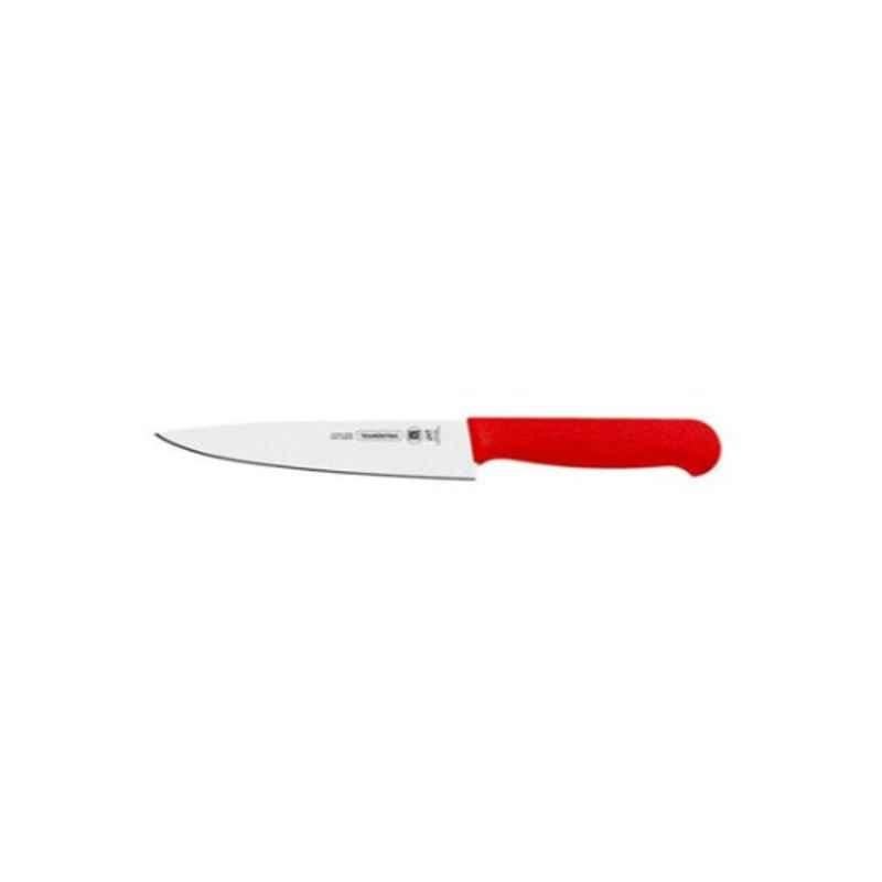 Tramontina 10 inch Stainless Steel Red & Silver Meat Knife, 7891112097452