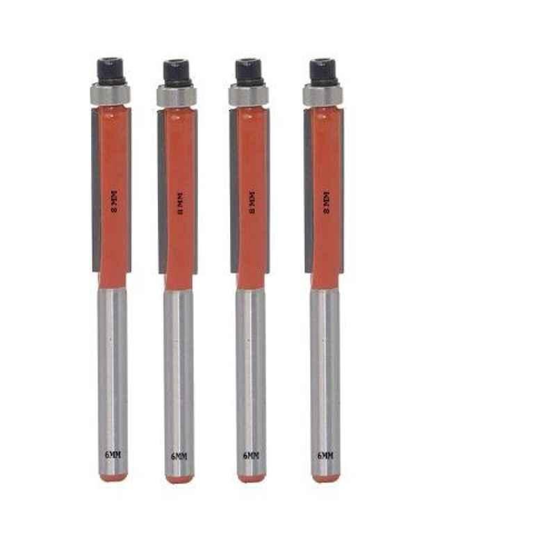 Lieutenant 8mm Dia. Flush Trim Router Bit, Shank Diameter: 6mm (Pack of 4)