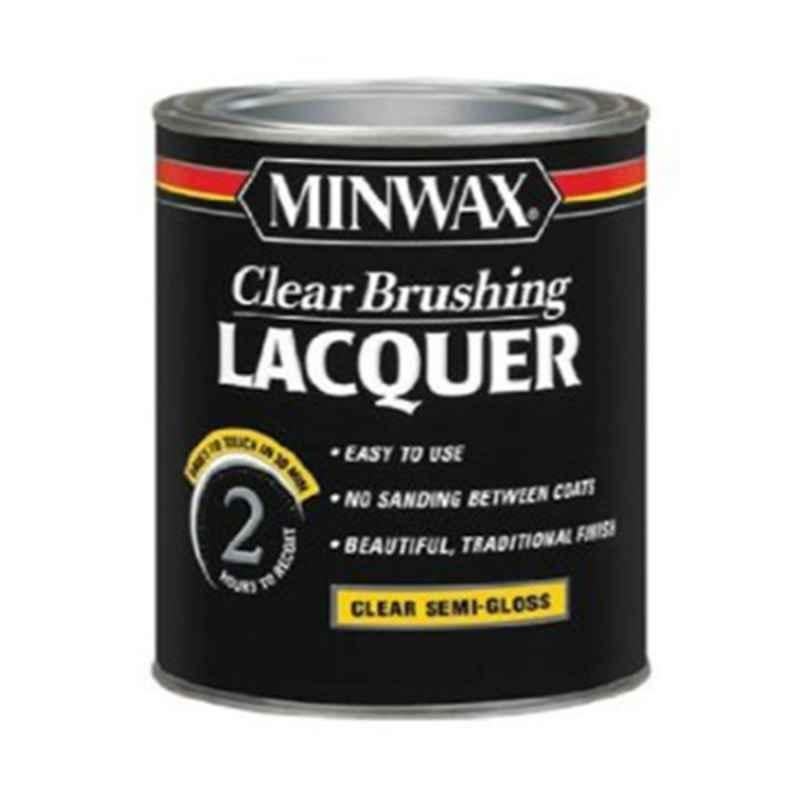 Minwax 1 Quart Clear Semi Gloss Brushing Lacquer, 155050000