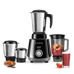 Longway Super Pro 750W ABS Plastic Black & Gray Mixer Grinder with 4 Jars