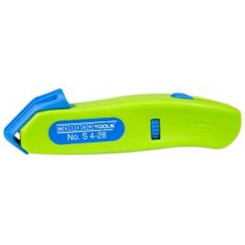 Weicon Green Line Cable Knife No. S 4-28 with Retractable Hook Blade, 53055328