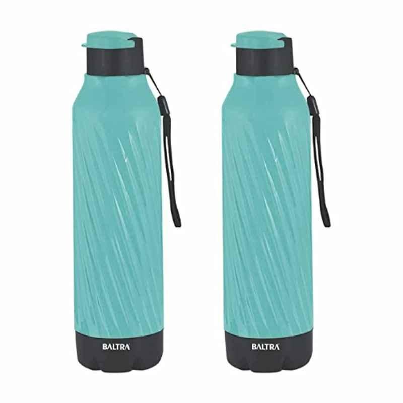 Baltra Berry 700ml Stainless Steel Turquoise Hot & Cold Water Bottle, BSL297 (Pack of 2)