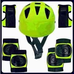 STYRKR Green Protective Skating/Cycling Guard Kit | Multi Sport Gear for Kids 16 Cycling KitKIT-262