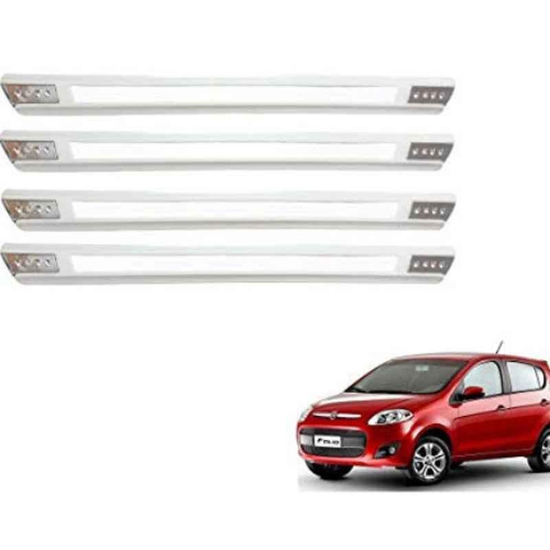 Kozdiko 4 Pcs Designer White Dotted Bumper Protector Set for Fiat Palio