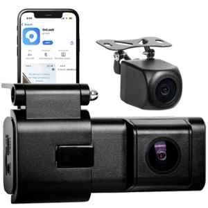AllExtreme X17 2K 1080p Front & Rear Car Dash Cam with 140 deg Wide Angle, Dual Lens & G-Sensor