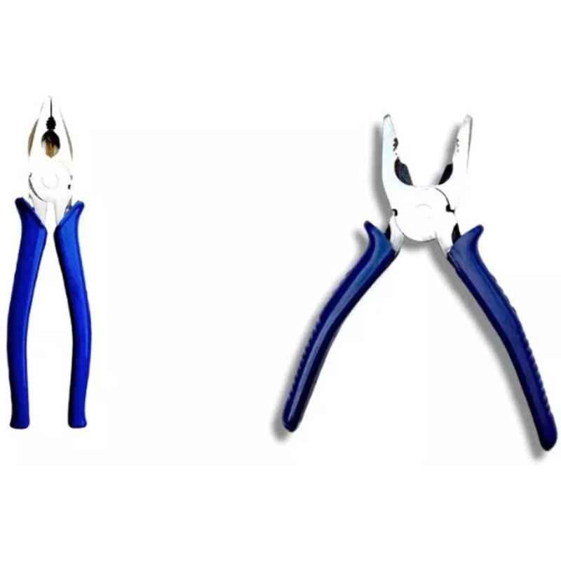 Sky Blue 2 Pcs 7.8 inch Lineman Plier Combo, SBE_PLIER_COMBO_MOD_00123