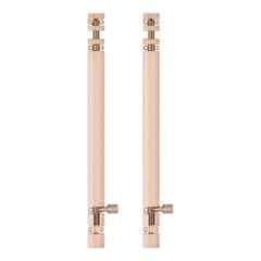 Atom 12 inch Aluminium Rose Gold Finish Heavy Duty Joint-Less Tower Bolt, TB002-RG-12 inch-102 (Pack of 2)
