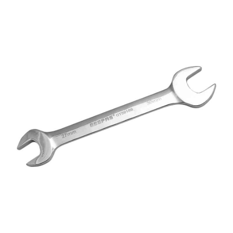 Geepas 27x30mm Chromium Vanadium Steel Open End Spanner, GT59189