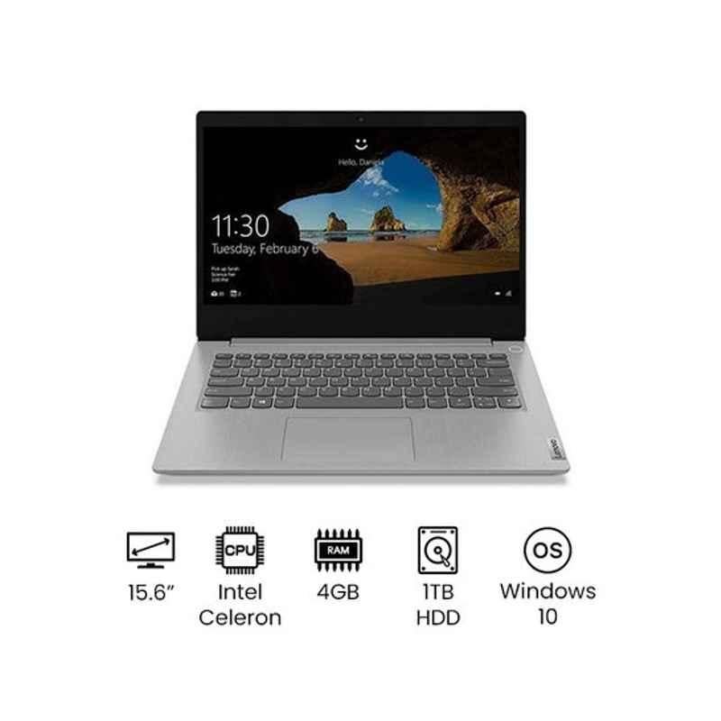 Lenovo IdeaPad 3 Celeron 4GB 15.6 inch Dual Core HDD Bluetooth Grey Laptop, 81WQ007CAX