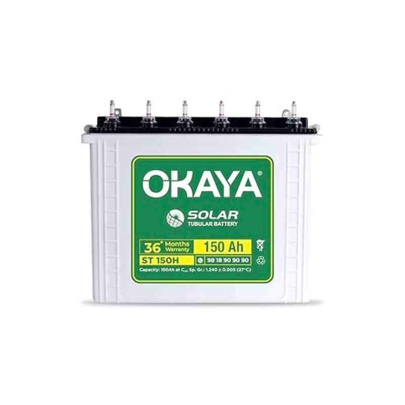 Okaya 150Ah 12V Tubular Solar Battery, ST 150 H 36M