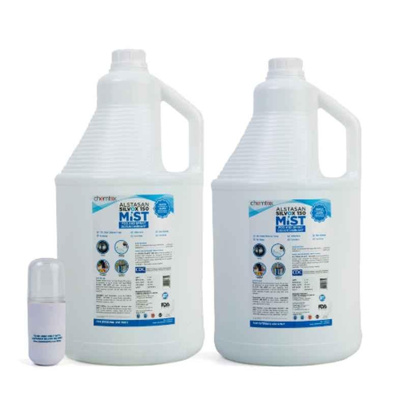 Chemtex Alstasan Silvox 150 MIST 6L Fog & Spray Disinfectant, MIST6LX2NMS (Pack of 2)
