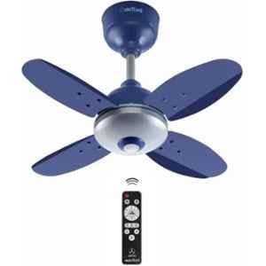 Activa Gracia 28W 390rpm 4 Blade Silver Blue BLDC Ceiling Fan with Remote & 5 Years Warranty, Sweep: 600 mm