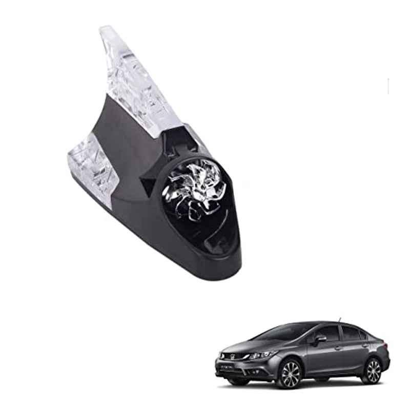 Kozdiko Black Auto Wind Power LED Light Shark Fin Car Antenna for Honda Civic