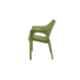 Supreme Cambridge Synthetic Resin Rattan Looks Mehndi Green Premium Chair with Arm (Pack of 4)