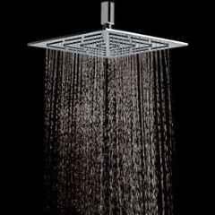 Prestige 8x8 inch Brass Chrome Finish Shower Head with 15 inch Arm