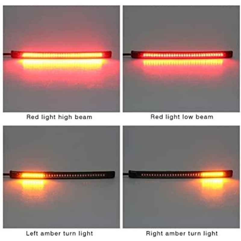 LED Bar for Bike Brake Tail Light & Left/Right Turn Signal Lamp for Honda Twister (Pack of 2)