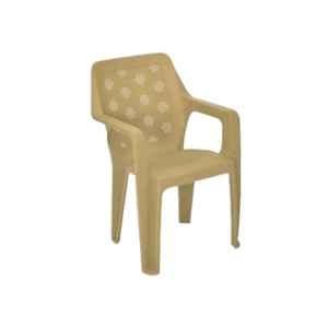 Nilkamal Hexa Plastic Beige Outdoor Chair